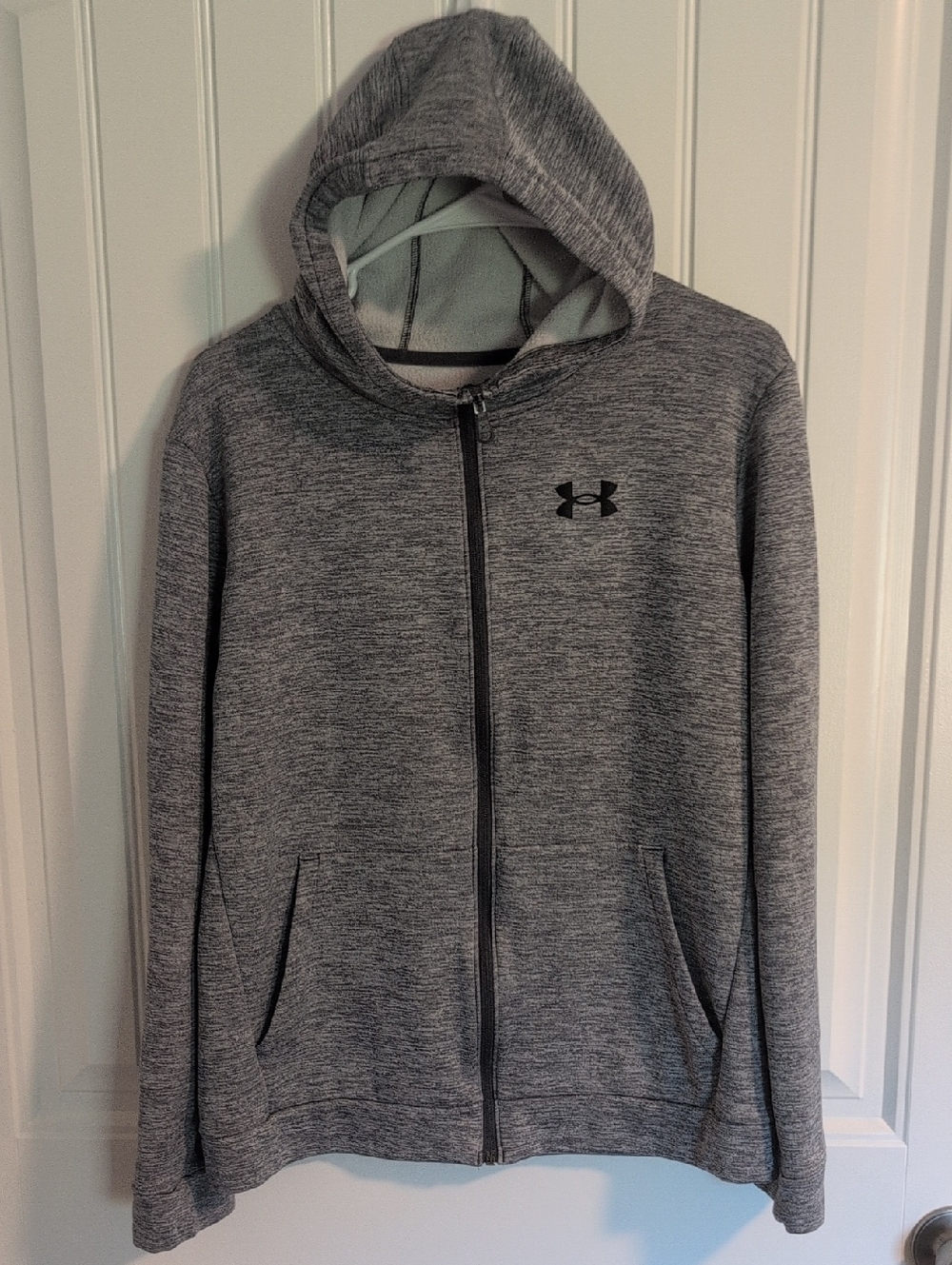 Under Armour Heather Gray Full Zip Hooded Jacket
